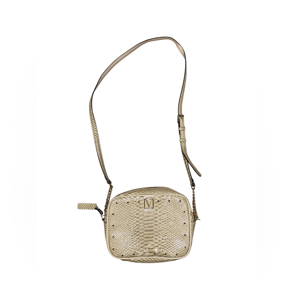 Victoria’s Secret tan textured crossbody bag